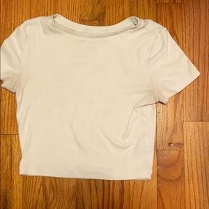 very cute white crop top